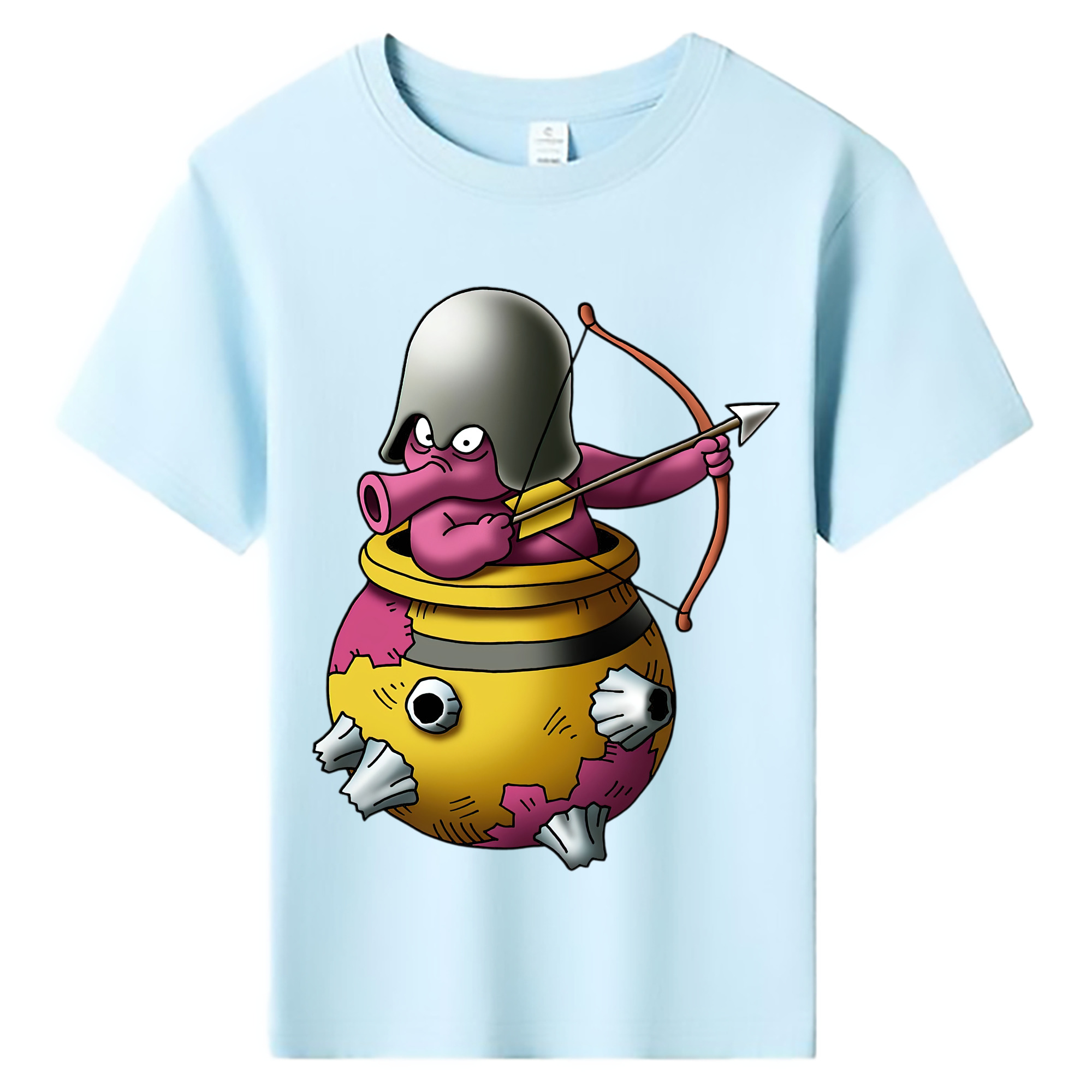 （画像用） ドラゴンクエスト Doragon Kuesuto Dragon Quest 綿100％キッズTシャツ（フロントプリント）